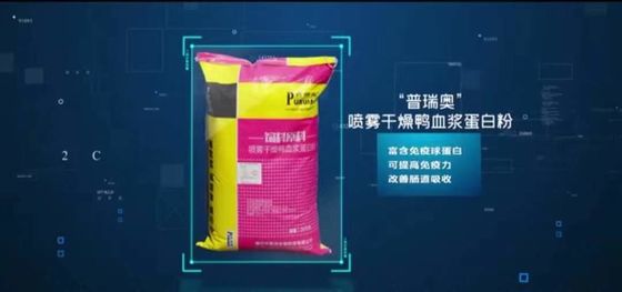 Poudre séchée au vaporisateur solide jaunâtre de protéine de plasma de matière première de poudre de protéine